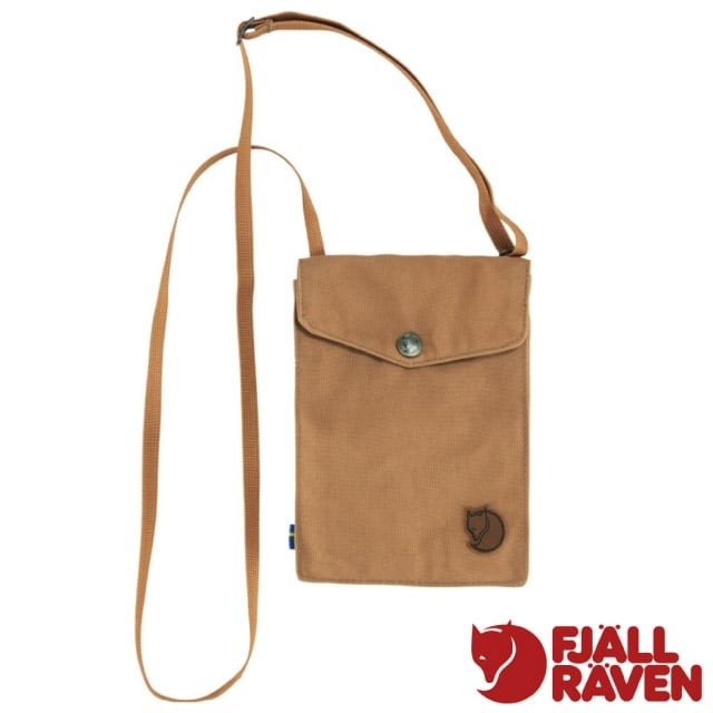【瑞典 Fjallraven】小狐狸 Pocket 防潑水耐磨旅行隨身袋/24221-228 卡其棕✿30E010